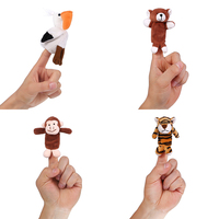 Vente en gros mini peluche zoo animal ferme animal enfants jouets éducatifs personnalisé ours en peluche marionnettes à doigt