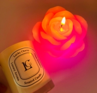 Bougies aromatiques de fête de luxe à couleurs changeantes Parfum d'intérieur en cire de paraffine parfumé pour Diwali et la fête des pères