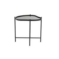 Vente en gros de café boutique de bar buffet de barbecue meubles de restaurant en aluminium noir balcon bureau carré table à manger d'extérieur