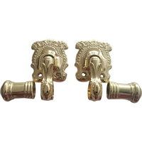 Vente en gros d'accessoires funéraires style américain modèle 2 # cercueils de quincaillerie de cercueil décoratifs avec poignées de cercueil fournitures funéraires