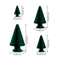 Décoration de table en papier nid d'abeille 3D personnalisée, réutilisable et pliable, écologique, pour Pâques, Noël, arbre de Noël, fêtes et maison