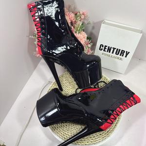 <span class=keywords><strong>Botines</strong></span> Sexy para Mujer con Tacones de Aguja de 20 cm y 18 cm para Pole Dance, Zapatos de Plataforma con Cordones para Dama - Product Image 2