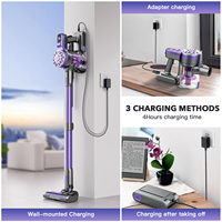 Teendow Vadrouille à vapeur commerciale Aspirateur sans fil Aspirateur balai portable sec et humide pour la maison