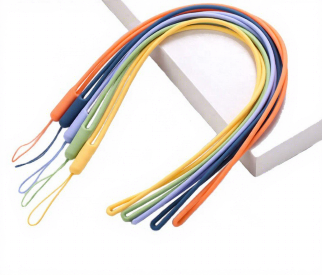 Wholesale Soft Silicone Phone Lanyard Short Rubber Cell Phone Holder