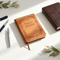 Carnet de prières en cuir personnalisé, journal quotidien, livre de dévotion, agenda biblique, carnet de gratitude, cahiers de notes
