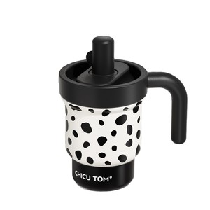 Chicu Tom Stainless Steel Tumbler 550Ml Double Wall Insulated With Handle And Straw For Office Use - Product Image 1