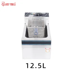 Electric Digital control stainless steel chips fried machine one tank commercial potato commercial deep fryer