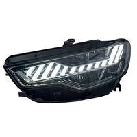 Pour Audi A6 C7 2012-2015, ensemble de phares style RS, lentille LED, DRL, clignotant séquentiel, 12V 65W 6000 lm, mise à niveau
