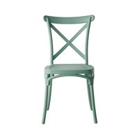 Chaise de salle à manger d'extérieur pour entreprises, idéale pour cafés et salons de thé, design simple en plastique, étanche, facile à ranger pour hôtels, centres commerciaux et parcs