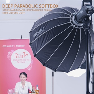 DF Wholesale Boîte à lumière portable profonde pour FSP90, compatible avec les flashs de studio à monture Bowens pour FEELWORLD FSP90 Studio Li - Product Image 4