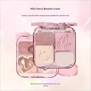 Palette de contouring imperméable quatre couleurs Weizi, tout-en-un, éclaircissant, ombre latérale, ombre de nez, ombre de décolleté, pour débutant - Product Image 6