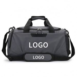 2024 Custom Logo Unisex Outdoor Workout <b>Tote</b> Sports <b>Nylon</b> Gym Travel Duffel Bag Wet Shoes Waterproof Oxford Fabric Fitness Bags - Product Image 1