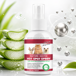 Spray Calmante para Gatos, Alivia la Picazón, Cuidado de la Piel Felina, Ayuda a la Curación de Heridas, Aloe Vera, Desodorante con Plata Cuántica, 100ml, OEM - Product Image 2