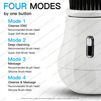 Brosse Nettoyante Électrique Rechargeable Multifonctionnelle pour le Visage, en Silicone, pour Nettoyer et Laver le Visage, Serviettes de Nettoyage pour le Visage