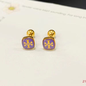 أقراط نسائية مرصعة بحروف من الفولاذ المقاوم للصدأ أقراط مرصعة بالمينا الملونة <span class=keywords><strong>m</strong></span> أقراط ذات علامات تجارية - Product Image 4