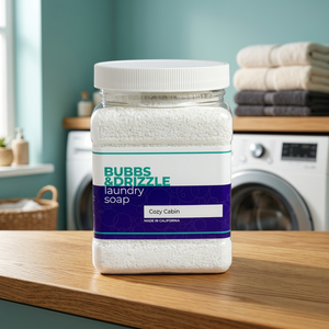 BUBBS DRIZZLE Cozy Cabin Laundry <b>Detergent</b> Powder 30 Oz. with Warm Woodsy Escape Fragrance - Product Image 2