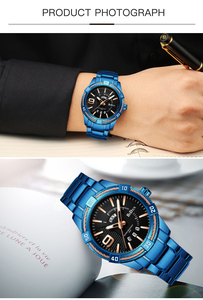   Orologio da <span class=keywords><strong>Uomo</strong></span> al Quarzo 0137, Orologi <span class=keywords><strong>di</strong></span> Lusso in Acciaio Inossidabile per <span class=keywords><strong>Uomo</strong></span>, Orologio da Polso Analogico con Display Settimanale, Regalo - Product Image 4