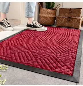 45*75Cm Huishoudelijke Outdoor Tapijt Cardoormat Rubber Matten Pads Toegangsdeur Commerciële Polypropyleen Anti-Slip Tapijten En Tapijten