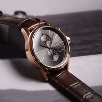 Nouveau BOSS 1513281 2026 – Montre de Plongée Multifonction à Quartz pour Homme, Chronographe Sportif, Bracelet en Cuir 20mm, Calendrier Analogique, Luxe et Tendance