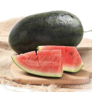 Màu đen tươi đẹp dưa hấu xanh da đỏ thịt hình bầu dục hình tròn 6-10kg Hữu Cơ Quảng Tây Trung Quốc Chất lượng cao - Product Image 3
