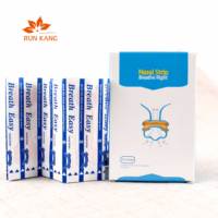 Aide à la respiration et à l'expansion externe Bandes nasales anti-ronflement en tissu non tissé. Logos personnalisables Emballage