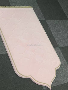 Tapis de prière Sejadah pour musulmans, design marocain, extra épais, confortable, de haute qualité, en velours doux, motif brodé, mousse - Product Image 4