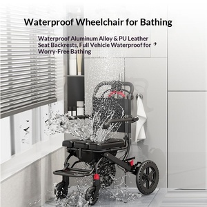 <span class=keywords><strong>Fauteuil</strong></span> <span class=keywords><strong>roulant</strong></span> manuel pliable pour personnes âgées, <span class=keywords><strong>léger</strong></span> et compact, siège <span class=keywords><strong>ultra</strong></span>-<span class=keywords><strong>léger</strong></span> utilisable pour le bain, <span class=keywords><strong>fauteuil</strong></span> <span class=keywords><strong>roulant</strong></span> d'assistance, chariot à main - Product Image 2