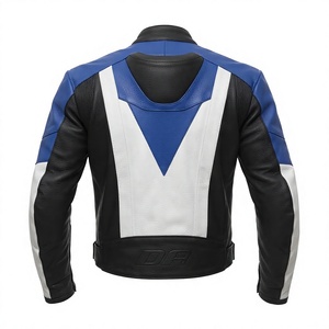 Veste de moto en cuir de vache véritable pour homme/Chaquetta, équipement de protection CE niveau 2 avec bosse de protection - Product Image 2