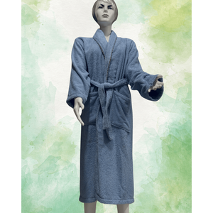 Bata de Baño Morada para Mujer, 100% Algodón, Kimono, las Mejores Suministros Turcos, Tejido Transpirable de Secado Rápido - Product Image 2