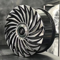 Jantes en alliage d'aluminium forgé Yufei bicolores de style turbine pour Land Rover Range Rover Sport Defender 22 pouces 5x120 personnalisées