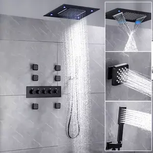 Hot Selling Concealed Shower Brass Bath Shower Faucet Ceiling Rain Shower System