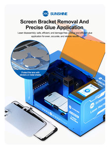 Máquina de Eliminación de Pantalla Láser Mini SS-890B, Amplio Espacio de Trabajo, Desmontaje Completo Sin Ajustes Tediosos, 174*87 mm - Product Image 5