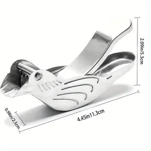 Manual Lemon Juicer Portable Stainless Steel Transparent <b>Fruit</b> Juicer Elegant Bird-Shaped Lemon Sugar Cane Juice Squeezer Gadget - Product Image 2