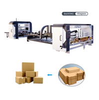 Machine plieuse-colleuse entièrement automatique à grande vitesse avec pliage et collage de haute précision pour boîtes en carton ondulé