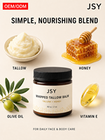 Baume Fouetté au Suif et au Miel Marque Blanche 60g – Soin Hydratant et Nourrissant pour la Peau – Fabricant OEM ODM Personnalisé