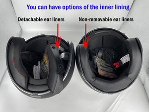 <span class=keywords><strong>Casque</strong></span> de <span class=keywords><strong>scooter</strong></span> allemand rétro de moto vintage doublure amovible vert personnalisé 3/4 avion de chasse <span class=keywords><strong>casque</strong></span> ouvert demi-visage - Product Image 2