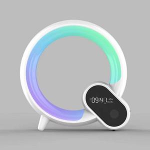 Lámpara Despertador Multifuncional de 10W con Simulación de Amanecer, Reloj Despertador con Pantalla Digital, Lámpara de Escritorio LED RGBW con Altavoz Bluetooth - Product Image 4