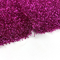Tissu tricoté en polyester de haute qualité doré Tissu brillant à mailles élastiques pour robe à paillettes