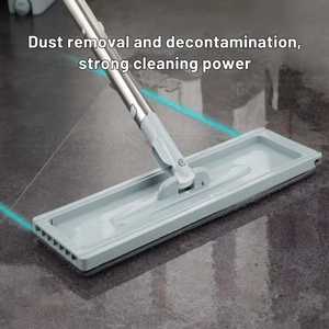 Mopa de Microfibra Plana Giratoria de 360 Grados Ecoy, con Cubo Autolimpiante, Mango Plegable, Palo de Acero, Manos Libres, >701 ml 2 - Product Image 4