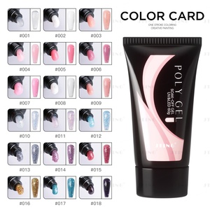 JTING - Juego Profesional de 18 Colores de Poly Gel para Uñas en Tubo de 60 ml, Fácil de Aplicar, Sin Moldes, Marca Privada OEM - Product Image 3