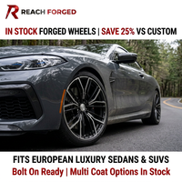 Jantes forgées sur mesure Reach Forged Monoblock 6061-T6 Multi-branches Bicolores avec liseré noir pour BMW G29 Z4 20 pouces 5x112 DOT Custom ET