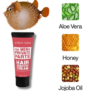 Crema depilatoria de marca blanca ETRUN ALISA para hombres, depilación indolora en la <span class=keywords><strong>ingle</strong></span>, glúteos y piel sensible al eje - Product Image 3