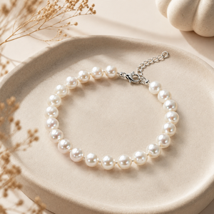 Bracelet de perles d'eau douce irrégulières, fermoir plaqué or réglable, bijoux tendance pour femmes, idéal pour les soirées - Product Image 1