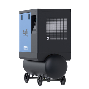 เครื่องอัดอากาศแบบสกรูโรตารี่อุตสาหกรรมแบบพกพา 3kw 4kw 5.5kw ขนาดเล็ก 4hp 5hp 7.5hp พร้อมถังขนาด 100l 150l 200l - Product Image 3