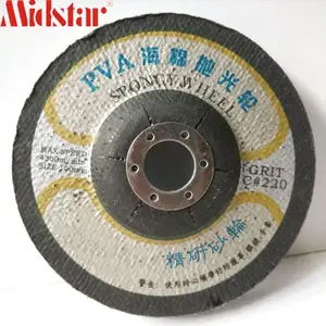 Midstar 100mm PVA Sponge Pad Polishing Disc Stone Abrasive Tool Grinding Wheel