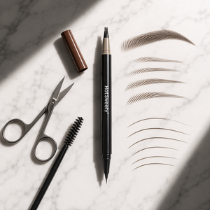 Crayon à sourcils double embout marque privée, pointe fine microblading, waterproof, longue tenue, pour un remplissage et un façonnage naturels - Product Image 4