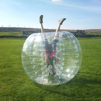 Combinaison de ballon de football à bulles gonflable pour adulte avec points colorés, corps en PVC TPU, ballon de pare-chocs en vente, jouet gonflable amusant