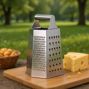 Grattugia per Formaggio a 6 Lati in Acciaio Inox, Utensile da Cucina Multifunzione Lavabile in Lavastoviglie - Product Image 3