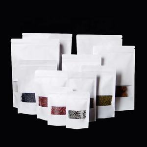 纸立袋6.7x9.45平底牛皮纸棕色自封袋食品包装袋 - Product Image 3