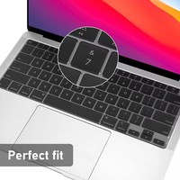 Couverture de clavier pour MacBook Air 13 pouces 2022 2021 2020, version A2337 M1 A2179, protection en silicone imperméable